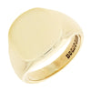 9ct Yellow Gold Heavy Polished Signet Ring Pre Owned | H&H Jewellers