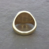 9ct Yellow Gold Heavy Polished Signet Ring Pre Owned | H&H Jewellers