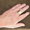 9ct Yellow Gold Heavy Polished Signet Ring Pre Owned | H&H Jewellers