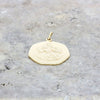 9ct Yellow Gold St Christopher Heptagon Pendant | H&H Jewellers