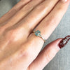 9ct Yellow Gold Emerald Cut Blue Topaz and Diamond Dress Ring Pre Owned