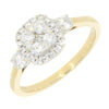 9ct Gold 0.60cts Brilliant Cut Natural Diamond Cluster Ring Pre Owned | H&H