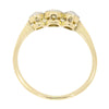 9ct Yellow Gold Vintage 0.33cts Old Cut Diamond Trilogy Ring | H&H