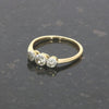 9ct Yellow Gold Vintage 0.33cts Old Cut Diamond Trilogy Ring | H&H