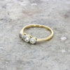 9ct Yellow Gold Vintage 0.33cts Old Cut Diamond Trilogy Ring | H&H