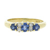 18ct Gold Sapphire And 0.10cts Diamond Dress Ring Pre Owned | H&H
