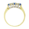 18ct Gold Sapphire And 0.10cts Diamond Dress Ring Pre Owned | H&H