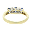 18ct Gold Sapphire And 0.10cts Diamond Dress Ring Pre Owned | H&H