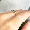 18ct Gold Sapphire And 0.10cts Diamond Dress Ring Pre Owned | H&H