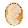 Vintage 9ct Gold Large Cameo Portrait Brooch Pre Owned CH1313 | H&H