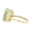 9ct Yellow Gold Large Green Amethyst Dress Ring Pre Owned | H&H