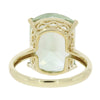 9ct Yellow Gold Large Green Amethyst Dress Ring Pre Owned | H&H