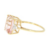 14ct Yellow Gold Morganite and Diamond Dress Ring Pre Owned | H&H