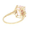 14ct Yellow Gold Morganite and Diamond Dress Ring Pre Owned | H&H