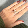 14ct Yellow Gold Morganite and Diamond Dress Ring Pre Owned | H&H