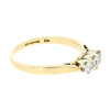 9ct Yellow Gold 0.25cts Brilliant Cut Natural Diamond Trilogy Ring | H&H