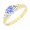 18ct Yellow Gold Heart Shape Sapphire and Diamond Ring | H&H