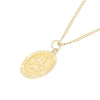 9ct Yellow Gold St Christopher Pendant With 9ct Gold Curb Chain | H&H