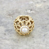 Pre Owned Rare Pandora 14ct Gold Round Daisy Stone Set Charm CH1324 | H&H