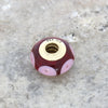 Pandora 14ct Gold Red And Pink Murano Glass Charm Pre Owned CH1328 | H&H