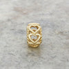 Genuine Pandora 14ct Gold Lucky In Love Heart Spacer Charm CH1330 | H&H