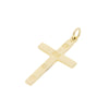 9ct Yellow Gold Cross With Feature Hallmark | H&H Family Jewellers