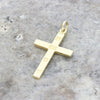 9ct Yellow Gold Cross With Feature Hallmark | H&H Family Jewellers