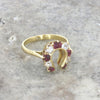 18ct Yellow Gold Ruby and Diamond Horse Shoe Ring Pre Owned | H&H
