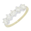 Pre Owned 9ct Gold 1.25cts Diamond 5 Stone Dress Ring CH1356