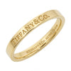 Pre Owned 18ct Gold Tiffany & Co Flat Band Ring CH1357