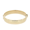 9ct Yellow Gold Metal Core Hinged Patterned Bangle | H&H Jewellers