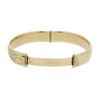 9ct Yellow Gold Metal Core Hinged Patterned Bangle | H&H Jewellers