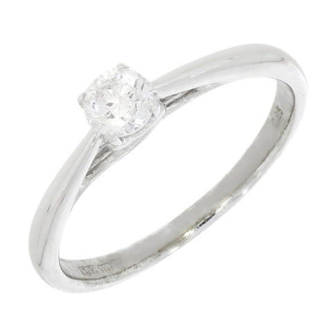 Pre Owned 9ct White Gold 0.25ct Diamond Solitaire Ring | H&H