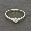 Pre Owned 9ct Yellow Gold Solitaire 0.15ct Diamond Ring | H&H