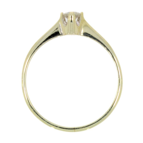 Pre Owned 9ct Yellow Gold Solitaire 0.15ct Diamond Ring | H&H