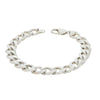 Pre Owned Sterling Silver 39.0g Heavy Curb Mens Bracelet | H&H