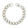 Pre Owned Sterling Silver 50.6g Heavy Rounded Curb Mens Bracelet | H&H