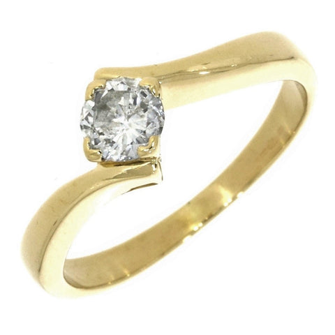 Pre Owned 18ct Yellow 0.25cts Solitaire Diamond Ring