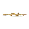 Pre Owned Vintage 9ct Gold Garnet and Seed Pearl Bar Brooch | H&H