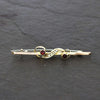 Pre Owned Vintage 9ct Gold Garnet and Seed Pearl Bar Brooch | H&H