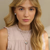 Clogau Cariad Silver and 9ct Rose Gold Diamond Heart Necklace SCA010 | H&H