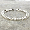 Sterling Silver Heavy Curb Mens Bracelet CH1339 | H&H
