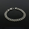 Sterling Silver Heavy Curb Mens Bracelet CH1339 | H&H