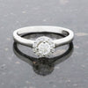 Platinum Round Brilliant Cut Diamond Halo Cluster Ring