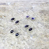 Derbyshire Blue John Sterling Silver Small Oval Drop Earrings | H&H
