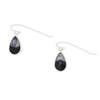 Derbyshire Blue John Sterling Silver Pear Shape Drop Earrings - DBJ191