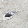 Derbyshire Blue John Marquise Pendant And Chain