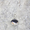 Derbyshire Blue John Silver Reversible Spinning Pendant and Chain