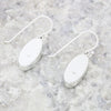 Derbyshire Blue John Sterling Silver Oval Drop Earrings