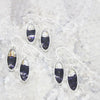 Derbyshire Blue John Sterling Silver Oval Drop Earrings